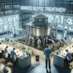 alt_text: University researchers showcase an advanced septic treatment system amid sustainable innovation.