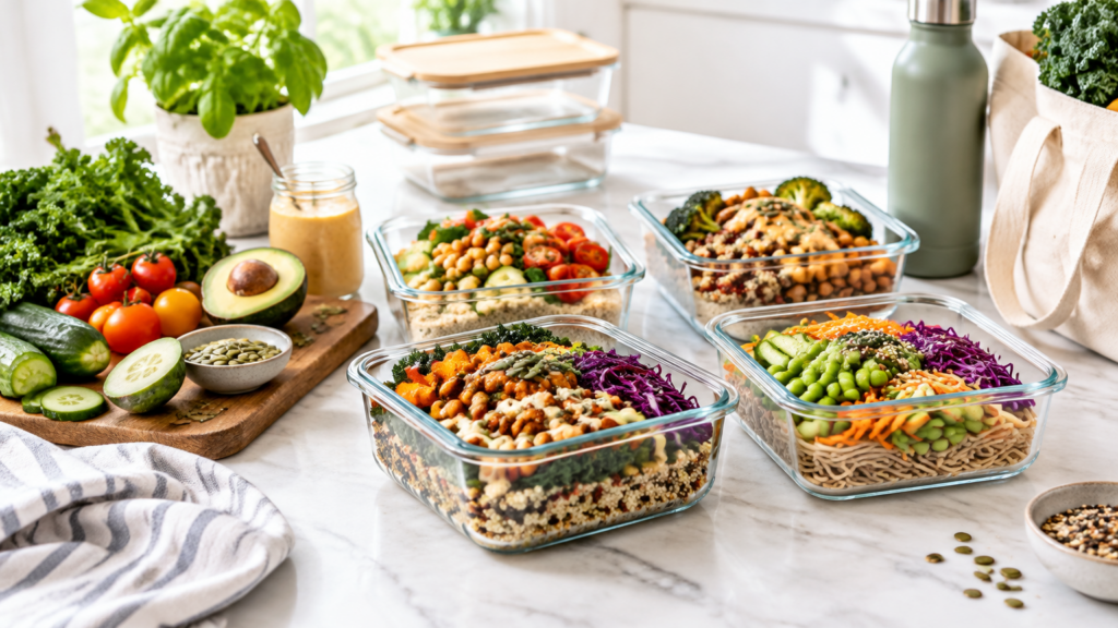 Plant-Based Meal Prep for One Person: A Simple Guide to Eating Well All Week Without the Waste