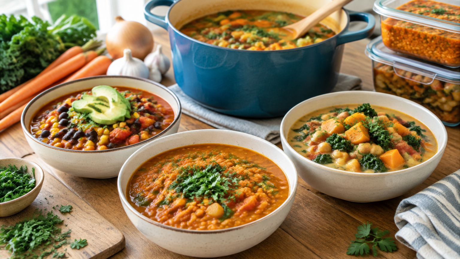 Easy Plant-Based Soups and Stews for Beginners: Cheap Dinners That Make Leftovers