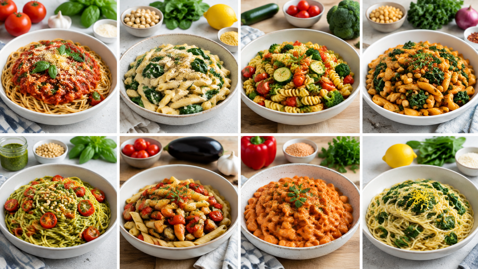 Easy Plant-Based Pasta Dinners for Beginners: 8 Cheap Ideas With Simple Ingredients