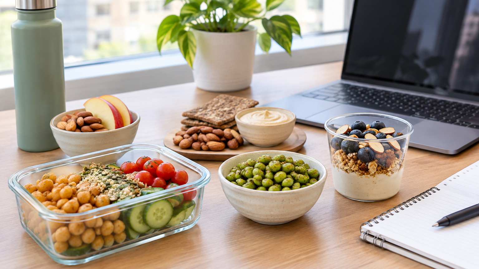 High-Protein Plant-Based Snacks for Work (Desk-Friendly and No Microwave)