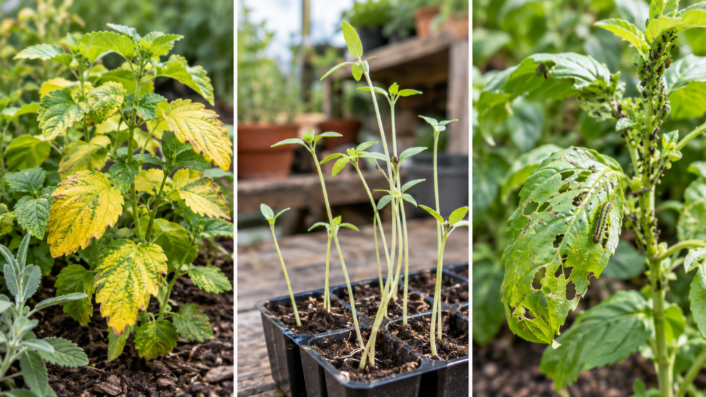 Common Beginner Medicinal Garden Problems: Troubleshooting Yellow Leaves, Leggy Seedlings, and Pests