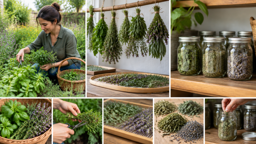 How to Harvest, Dry, and Store Herbs from Your Home Medicinal Garden