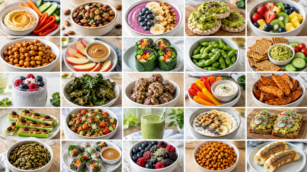 25 Healthy Plant-Based Afternoon Snacks (Easy, Quick and Satisfying)