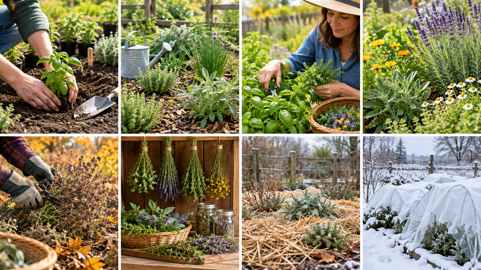 Medicinal Herb Garden Care Calendar: Seasonal Tasks from Planting to Overwintering