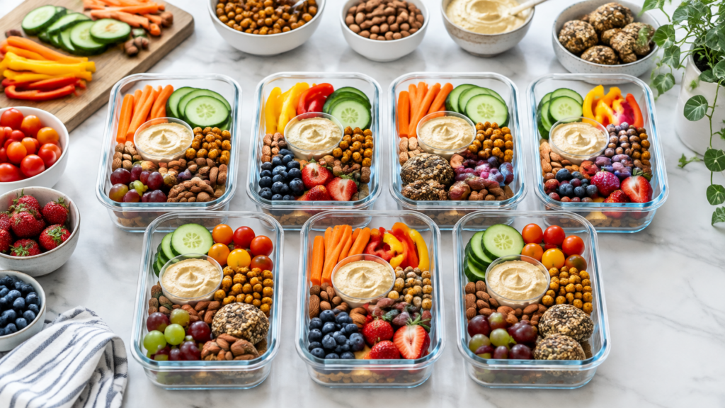 Snack Meal Prep: How to Make a Week of Plant-Based Afternoon Snack Boxes