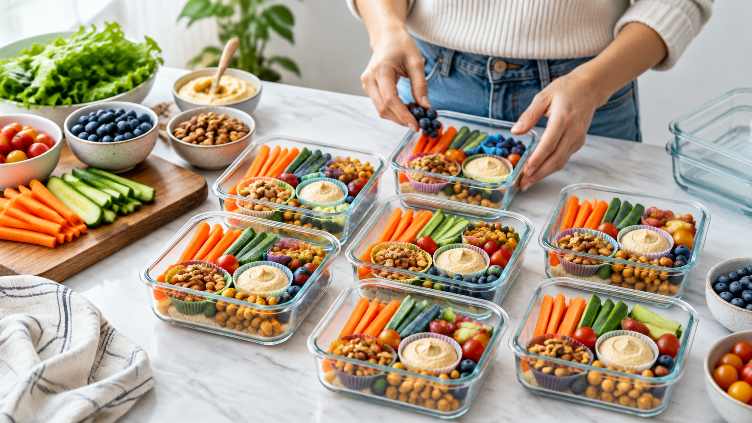 Snack Meal Prep: How to Make a Week of Plant-Based Afternoon Snack Boxes
