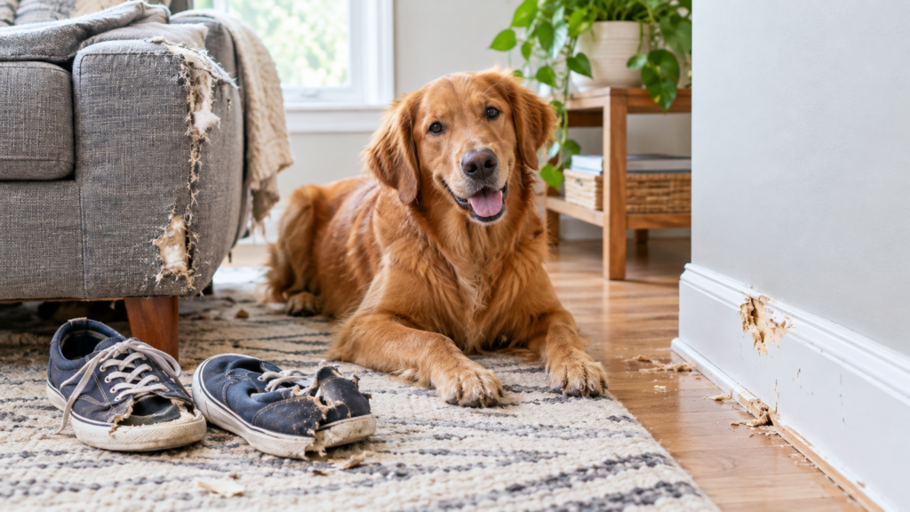 How to Stop a Dog From Chewing Furniture, Shoes, and Baseboards