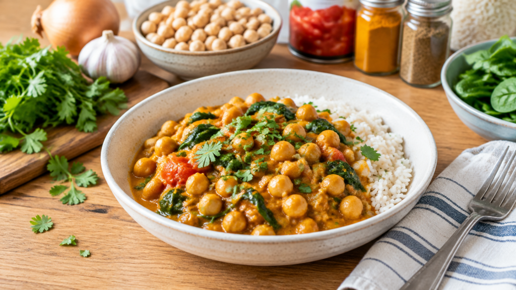 Easy Chickpea Curry for Beginners: A Budget Weeknight Dinner With Pantry Ingredients